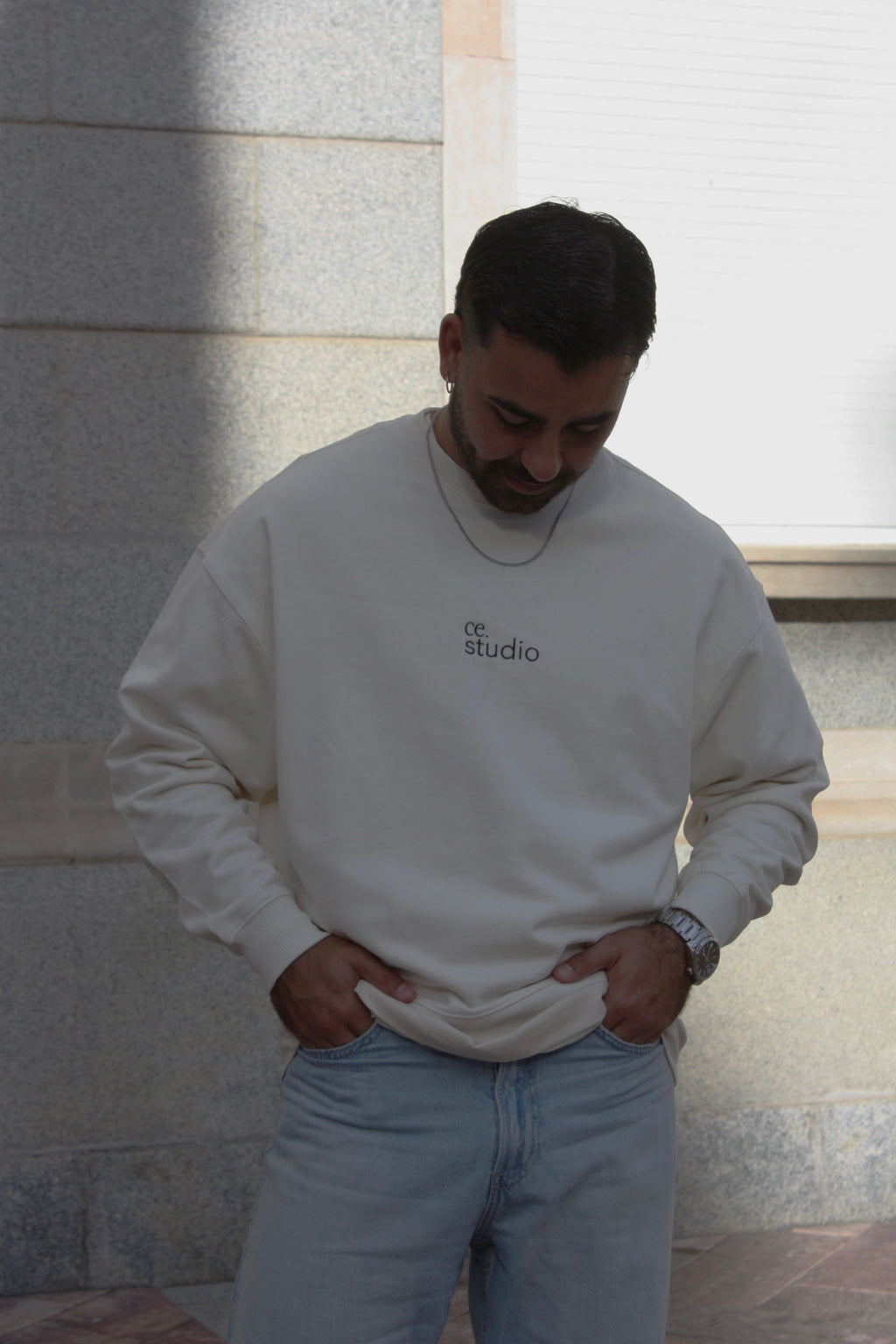 SUDADERA OVERSIZED ALGODÓN