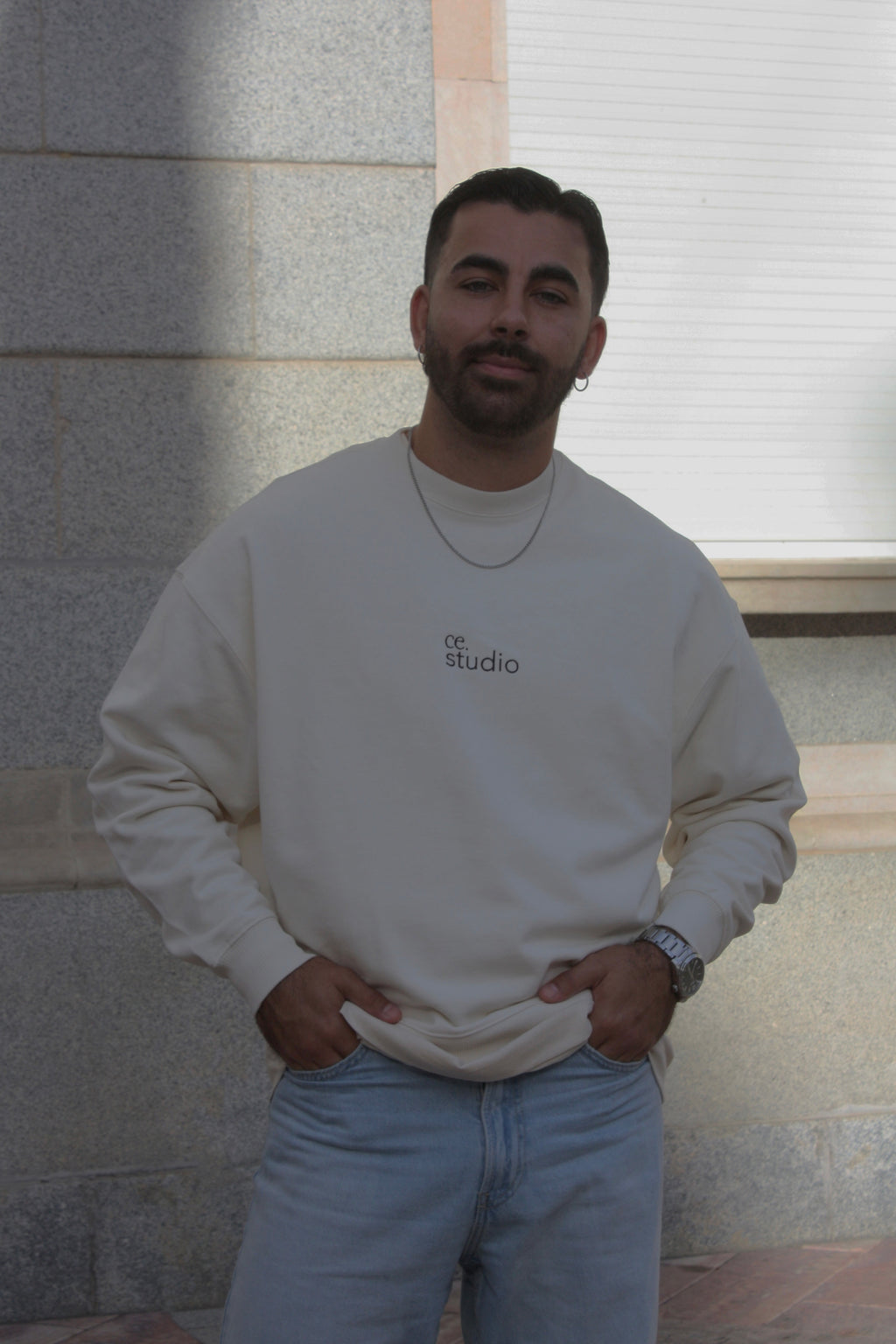 SUDADERA OVERSIZED ALGODÓN