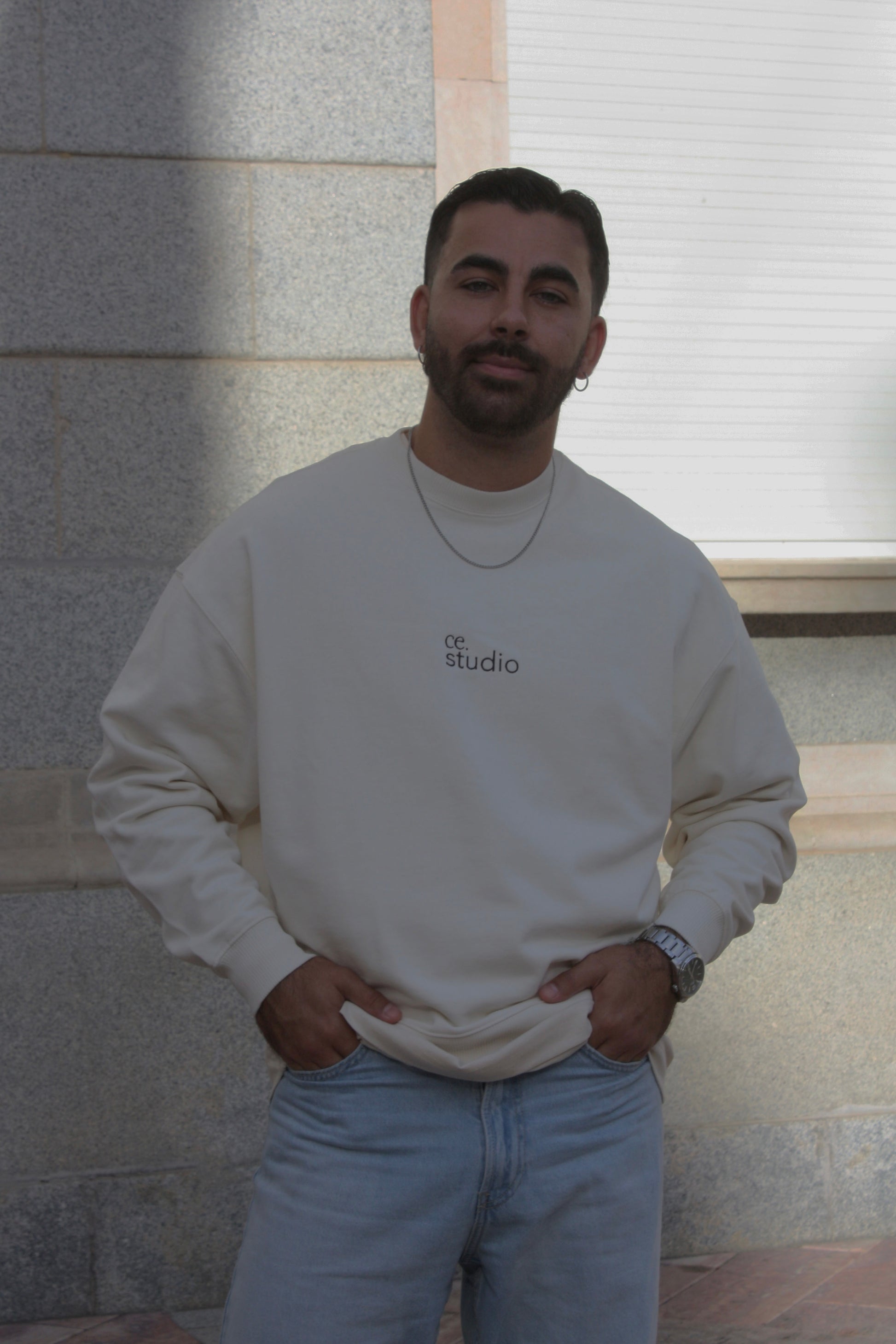 SUDADERA OVERSIZED ALGODÓN