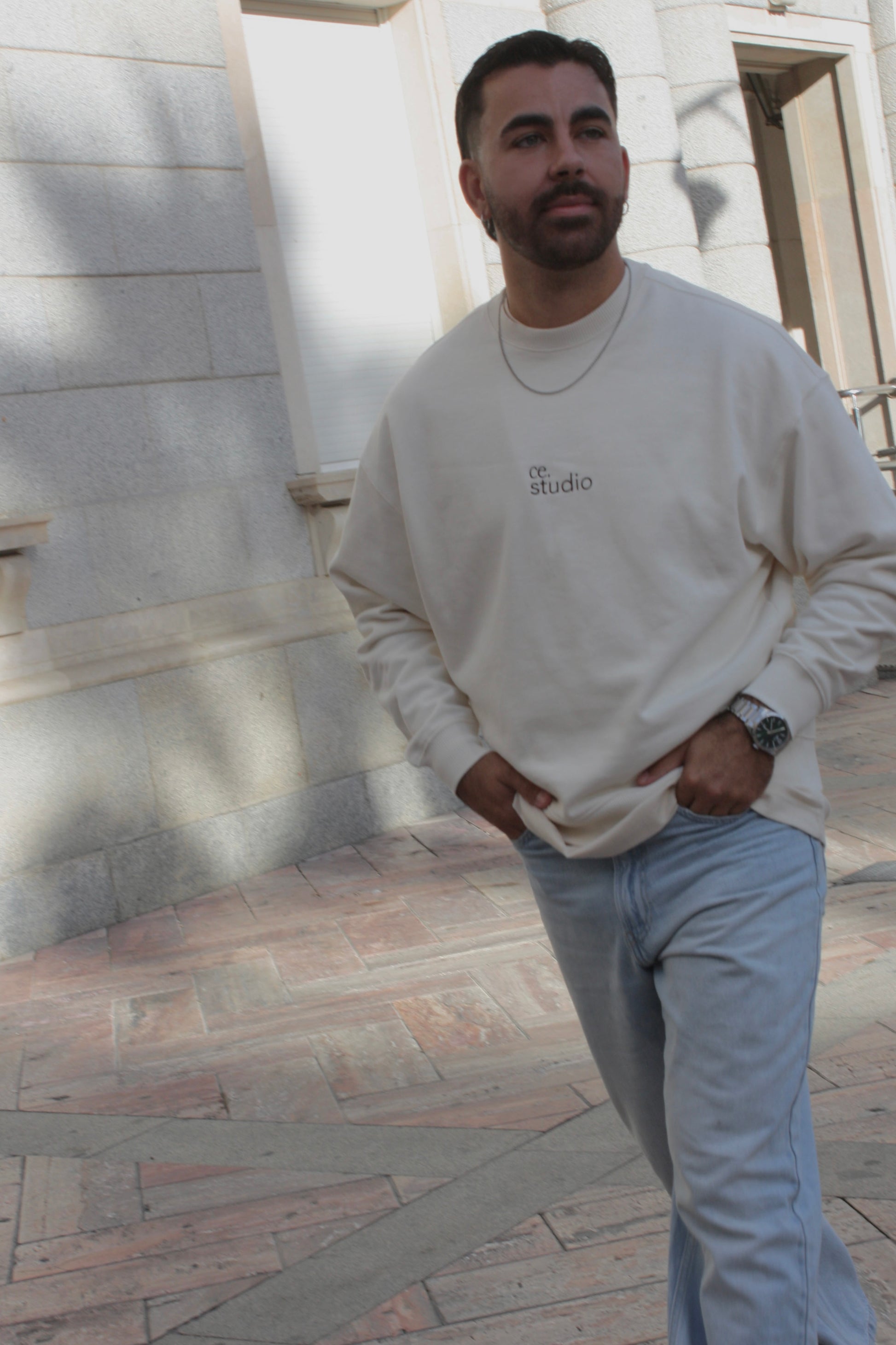 SUDADERA OVERSIZED ALGODÓN