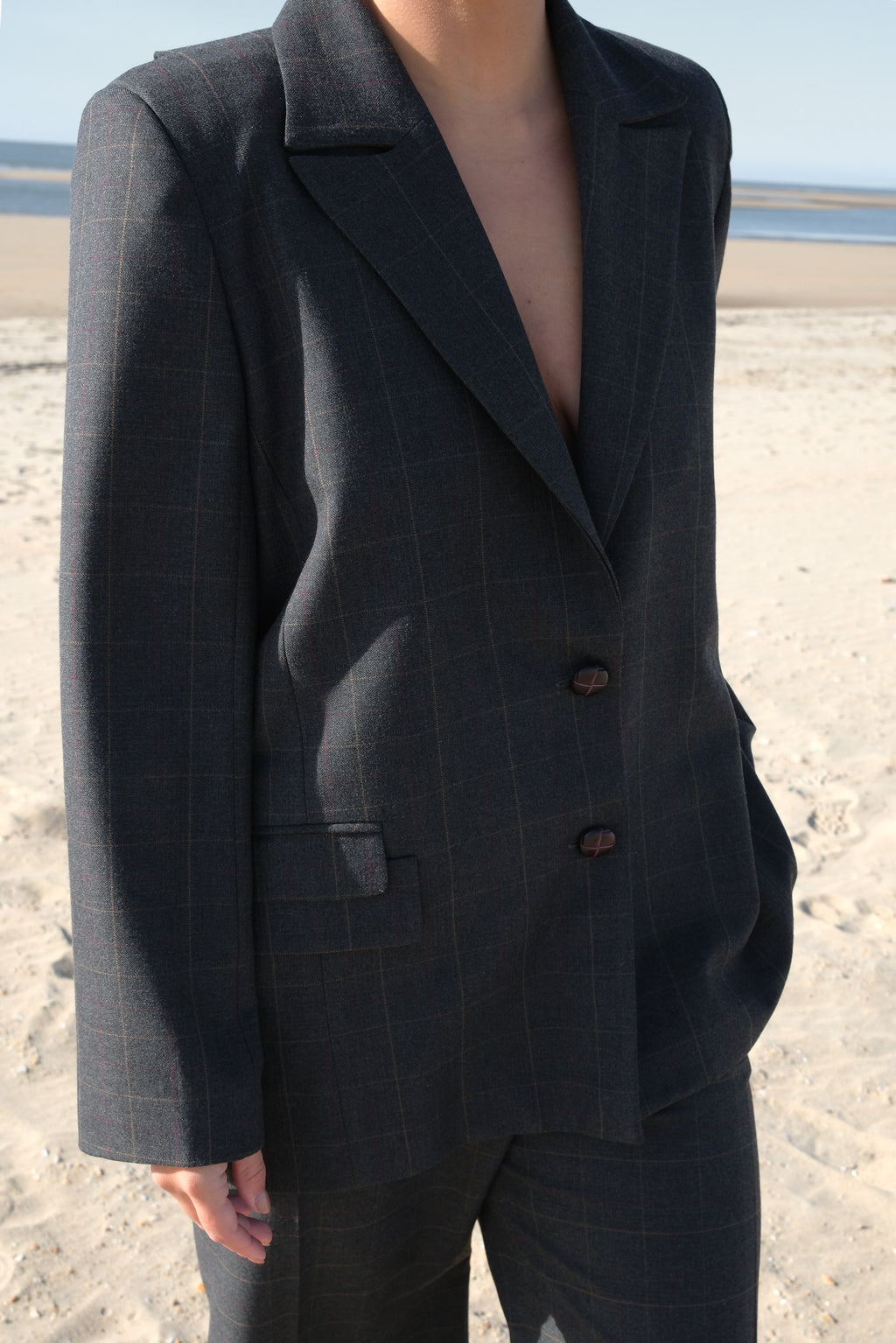 Blazer traje oversize