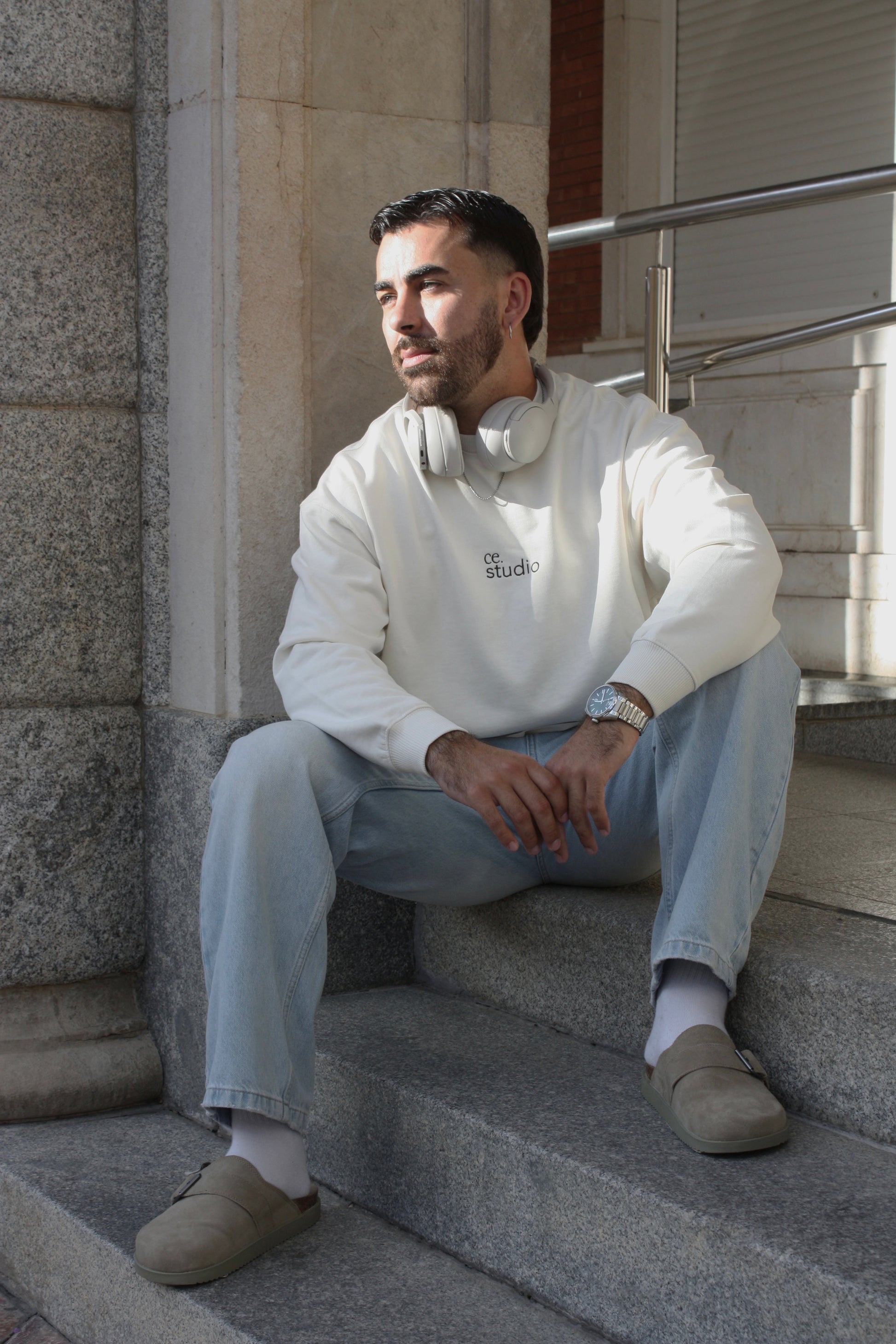 SUDADERA OVERSIZED ALGODÓN